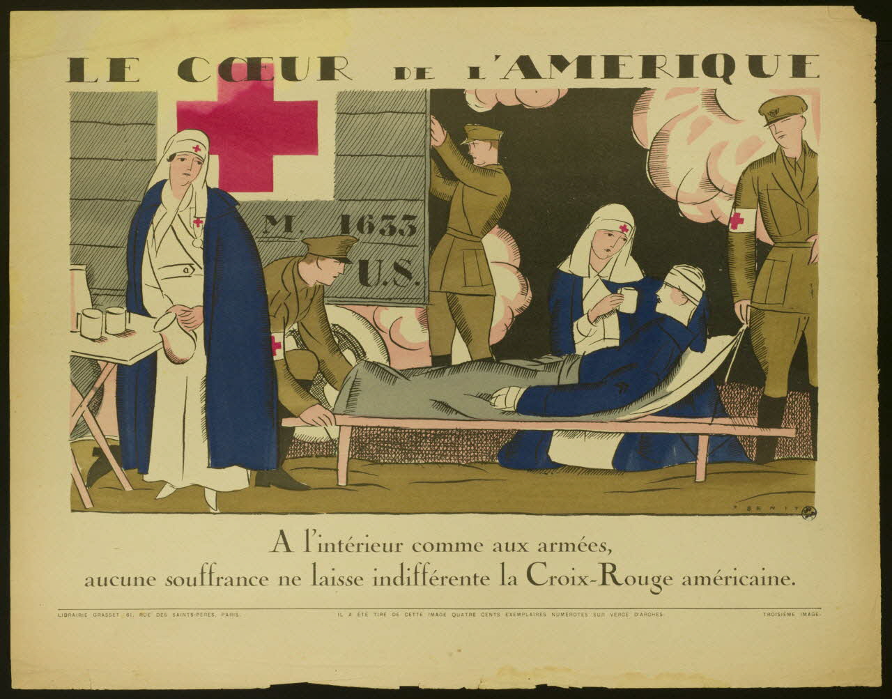 estampe LE COEUR DE L'AMERIQUE 1950.39.1947 Photo