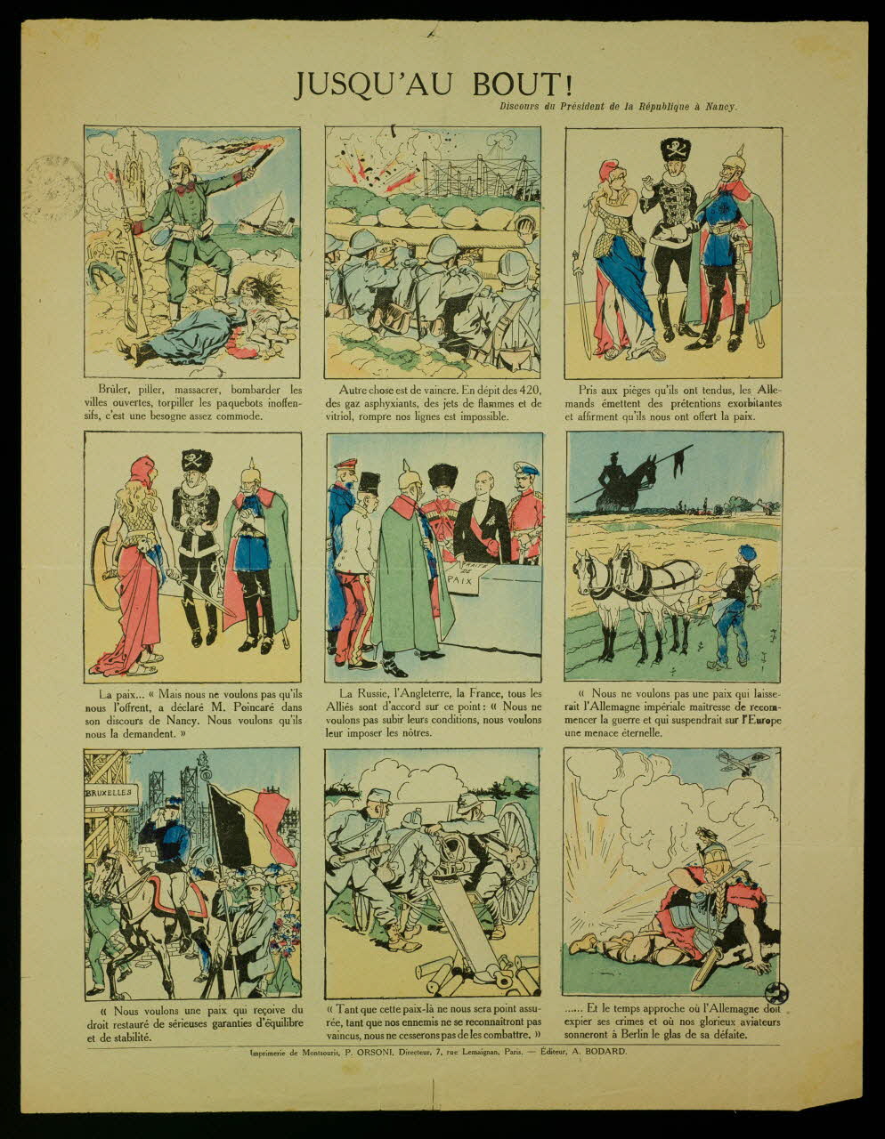 estampe JUSQU'AU BOUT! 1950.39.1972 Photo