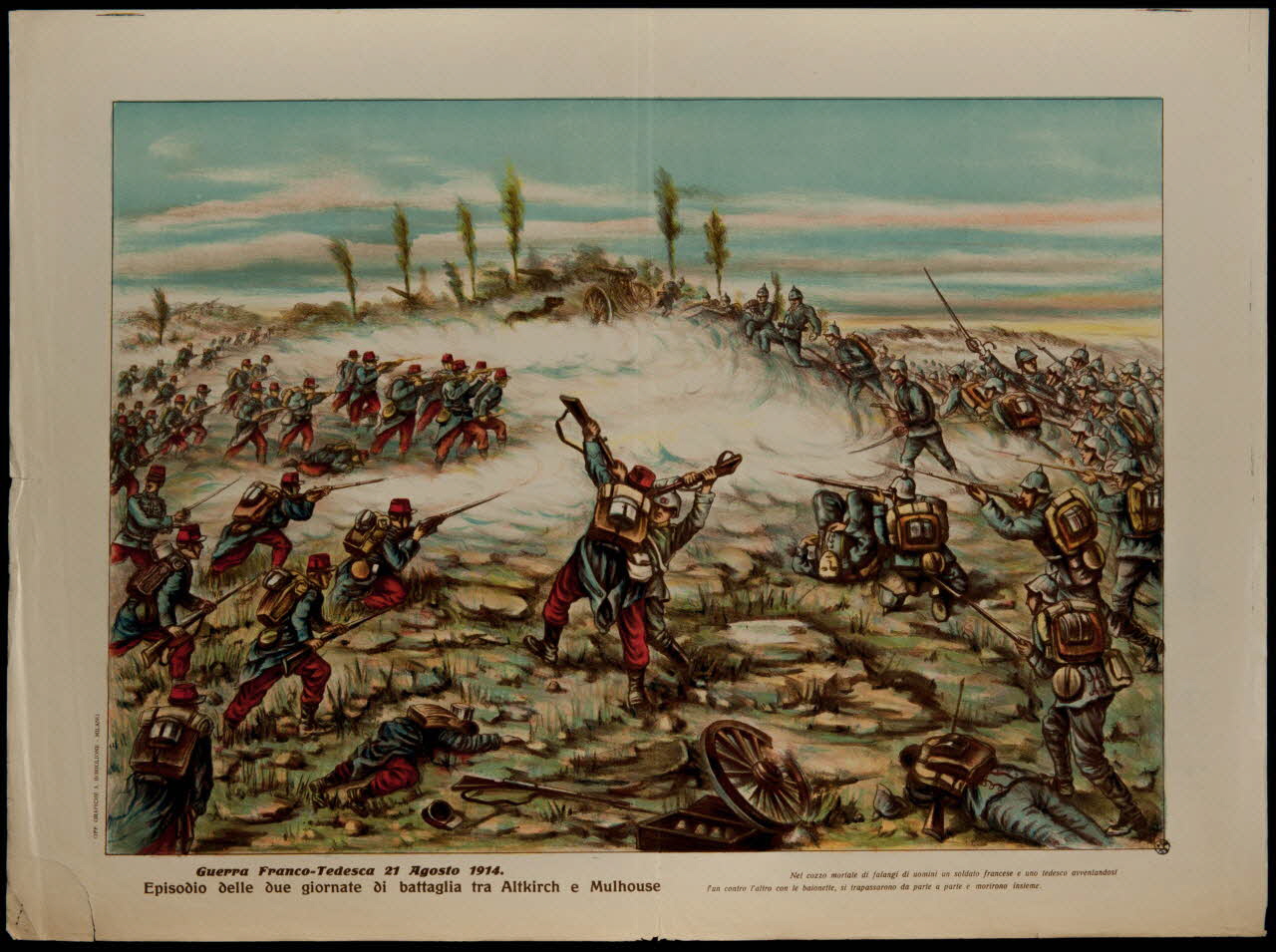 estampe Guerra Franco-Tedesca 21 Agosto 1914. 1950.39.1980 Photo