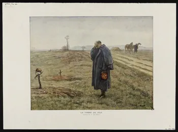 estampe LA TOMBE DU FILS 1950.39.1989 Photo