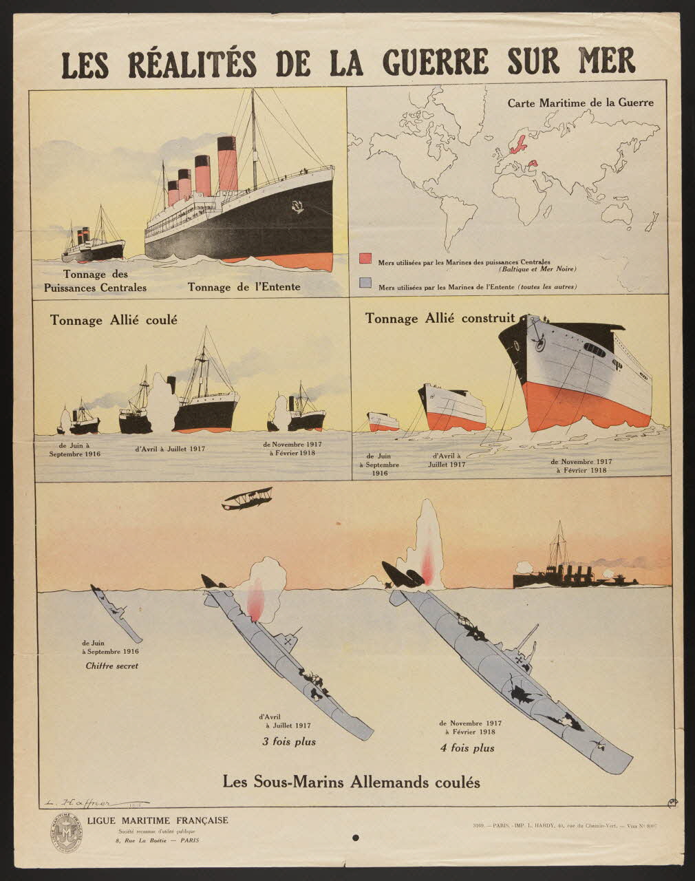 estampe LES REALITES DE LA GUERRE SUR MER 1950.39.1996 Photo