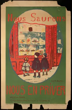 Camille Boutet estampe Nous Saurons  NOUS EN PRIVER Ile-de-France, France 1916 1950.39.2001  Photo