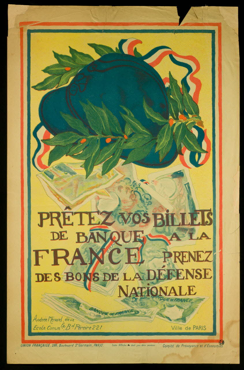 estampe PRETEZ VOS BILLETS  DE BANQUE A LA  FRANCE 1950.39.2004 Photo