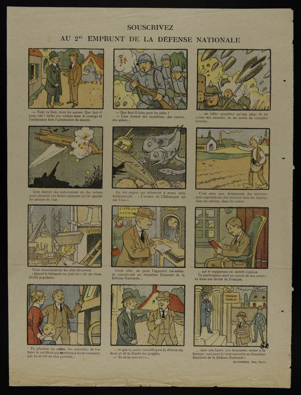 estampe SOUSCRIVEZ  AU 2me EMPRUNT DE LA DEFENSE NATIONALE 1950.39.2015 Photo
