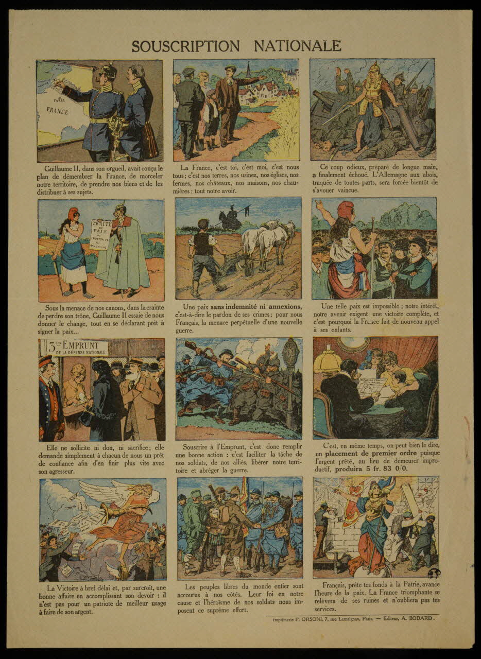 estampe SOUSCRIPTION NATIONALE 1950.39.2016 Photo