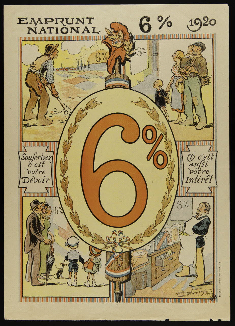 estampe EMPRUNT  NATIONAL 6% 1950.39.2027 Photo