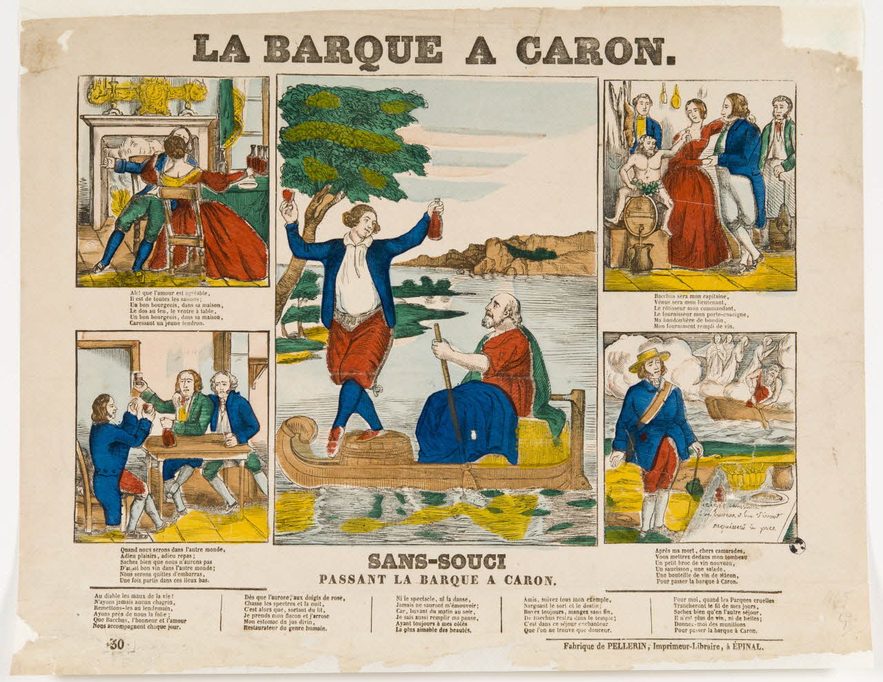 estampe LA BARQUE A CARON. 1950.39.2083 Photo