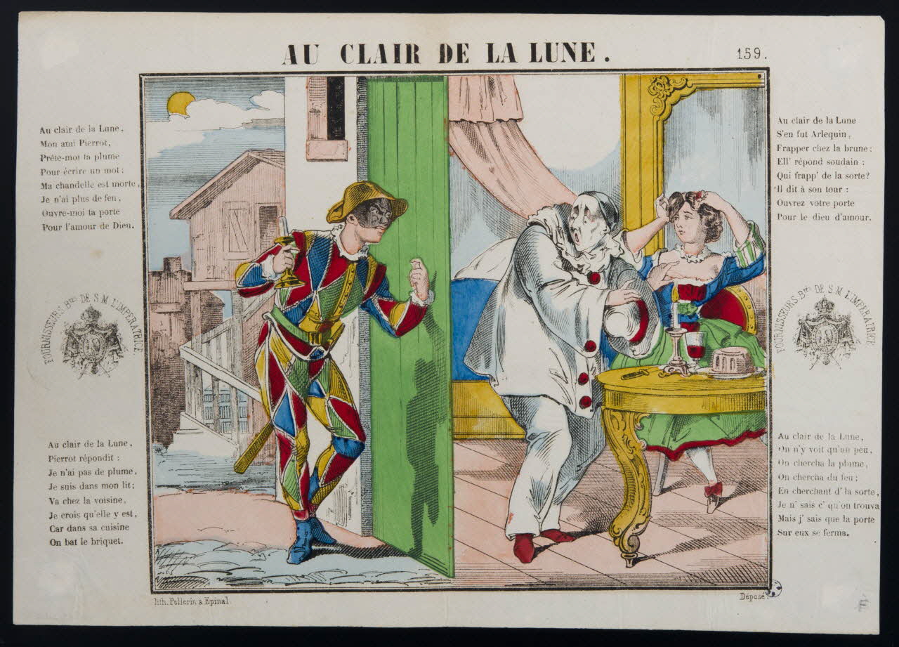 estampe AU CLAIR DE LA LUNE. 1950.39.2101 Photo