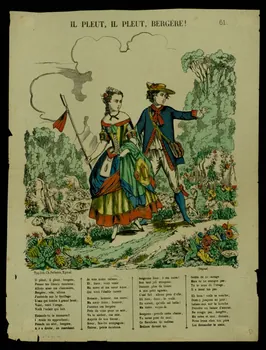 Pellerin estampe IL PLEUT, IL PLEUT, BERGERE ! Lorraine, France 1880 1950.39.2110 Photo