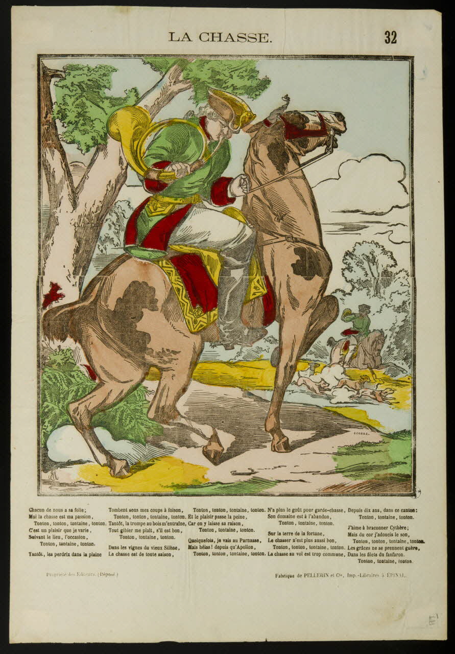 estampe LA CHASSE. 1950.39.2118.1 Photo