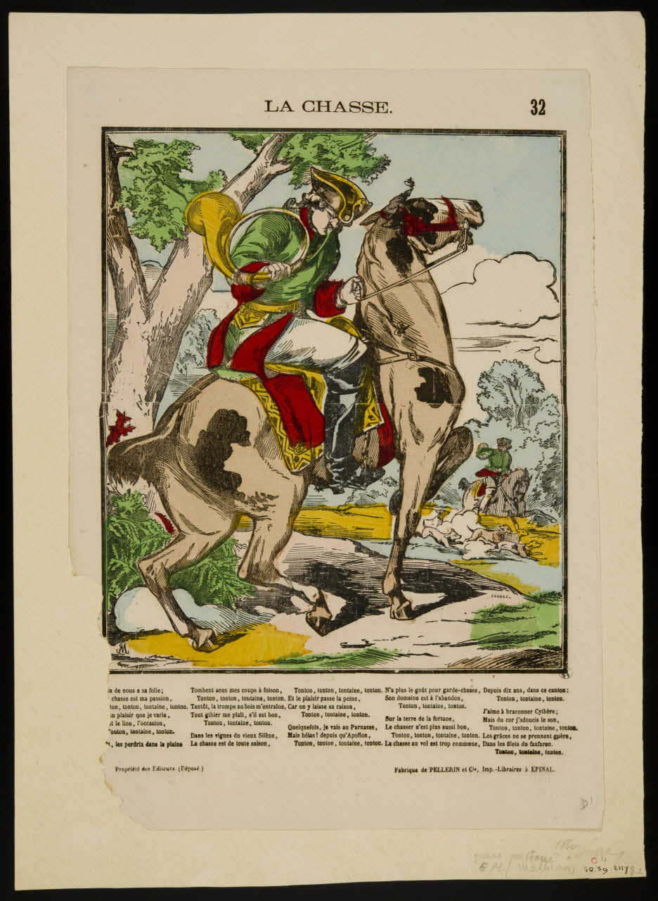 estampe LA CHASSE. 1950.39.2118.2 Photo