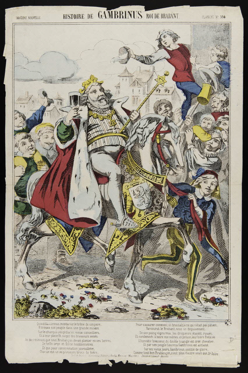 estampe HISTOIRE DE GAMBRINUS ROI DE BRABANT. 1950.39.2167 Photo