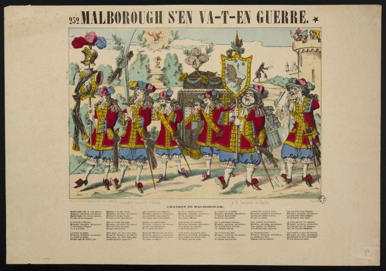 estampe MALBOROUGH S'EN VA-T-EN GUERRE. 1950.39.2180 Photo