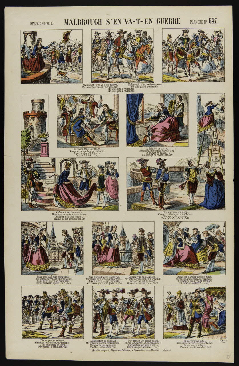 estampe MALBROUGH S'EN VA-T-EN GUERRE 1950.39.2183 Photo