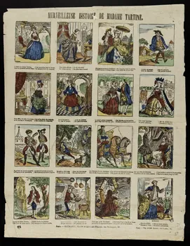 François Lacour ; Charles-Eugène Glémarec à compartiments (4x4) MERVEILLEUSE HISTOIRE DE MADAME TARTINE. Paris 1860 1950.39.2223 Photo