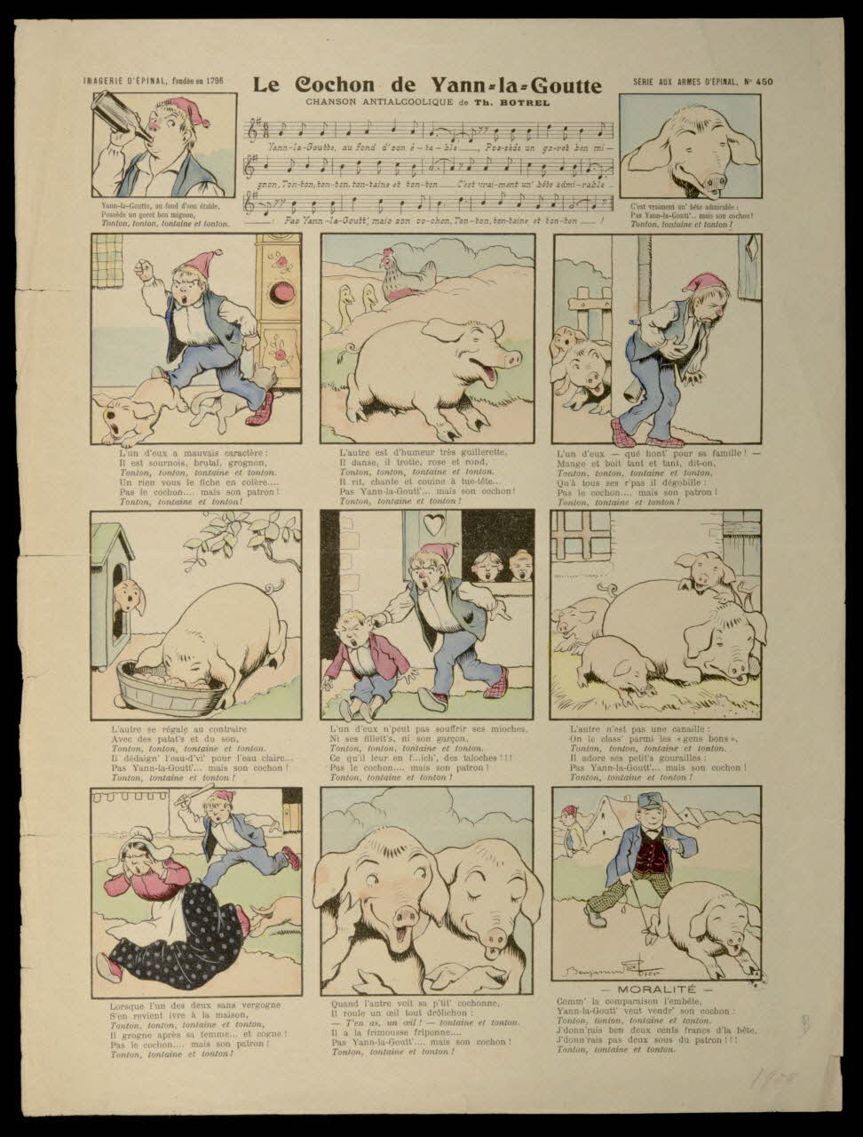 estampe Le Cochon de Vann-la-Goutte Lorraine, France 1900 1950.39.2238 Photo