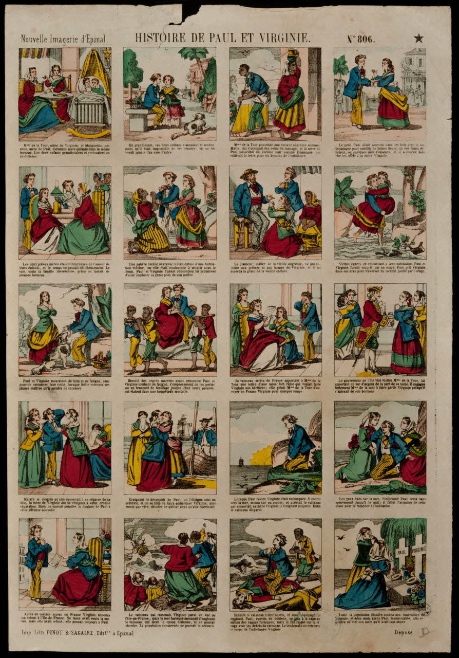 estampe HISTOIRE DE PAUL ET VIRGINIE. 1950.39.2254 Photo