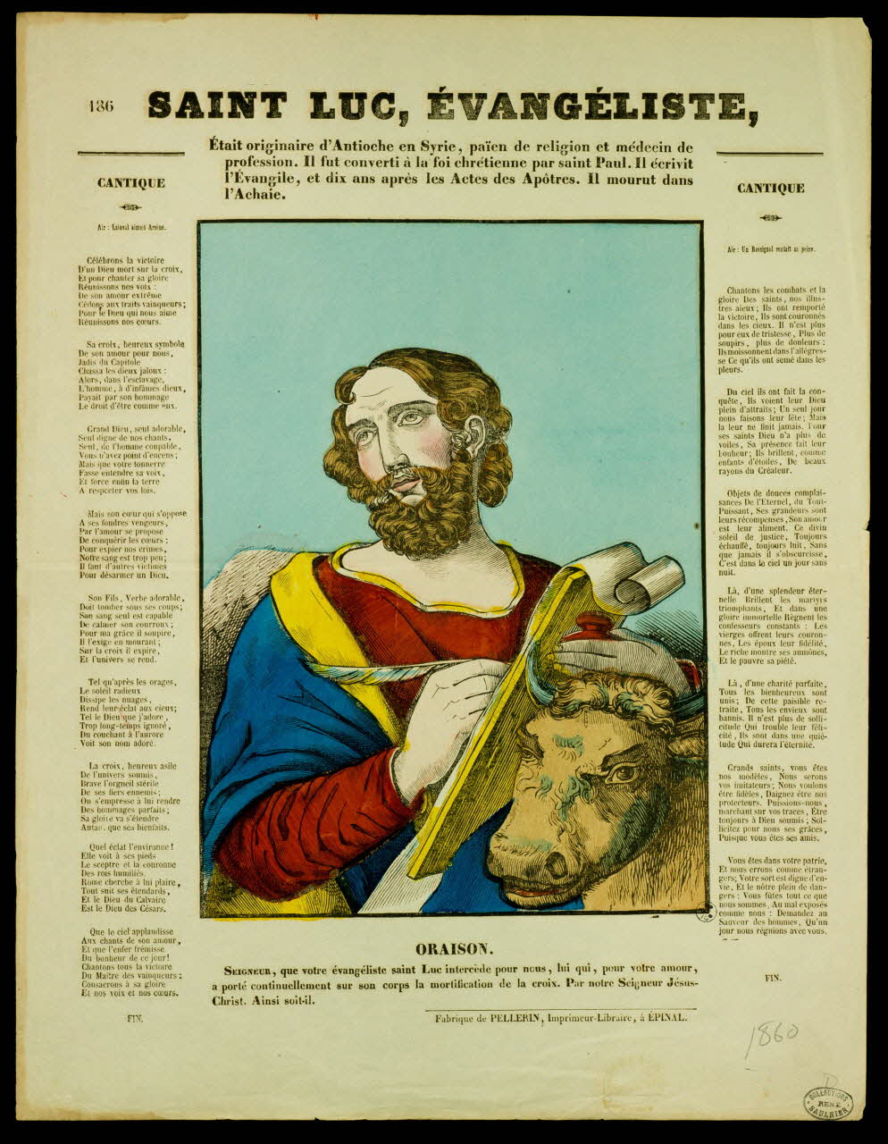 estampe SAINT LUC, EVANGELISTE 1950.39.230 Photo