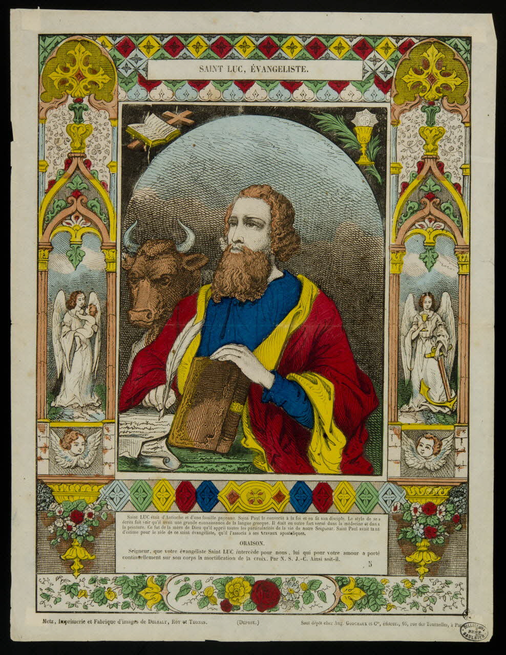 estampe SAINT LUC, EVANGELISTE. 1950.39.231 Photo