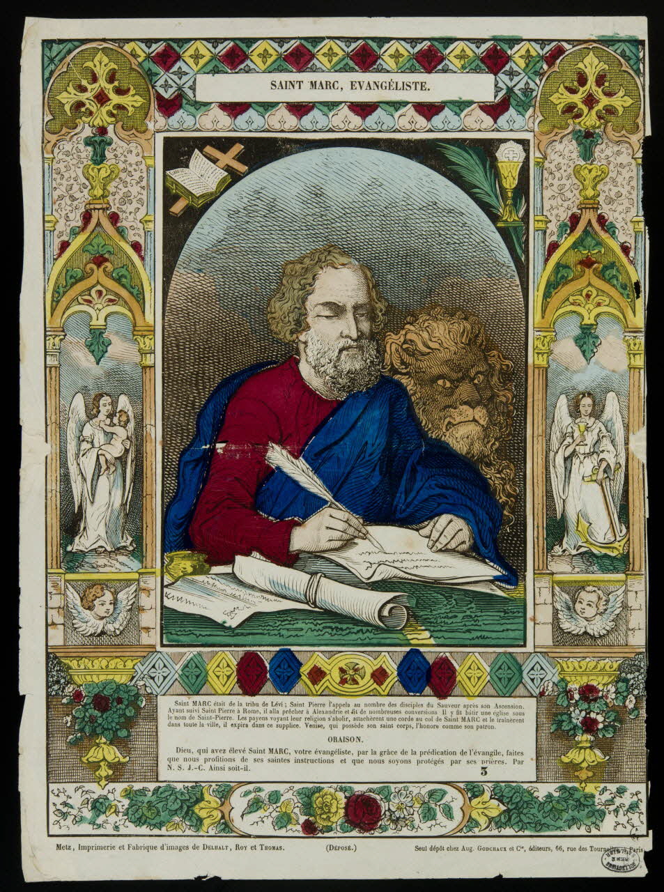 estampe SAINT MARC, EVANGELISTE. 1950.39.233 Photo