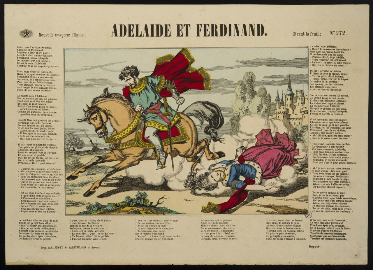 estampe ADELAIDE ET FERDINAND. 1950.39.2344 Photo