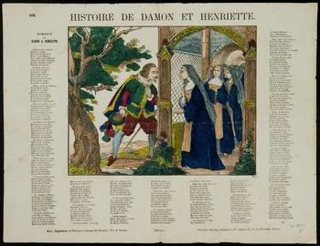 estampe HISTOIRE DE DAMON ET HENRIETTE. 1950.39.2351 Photo