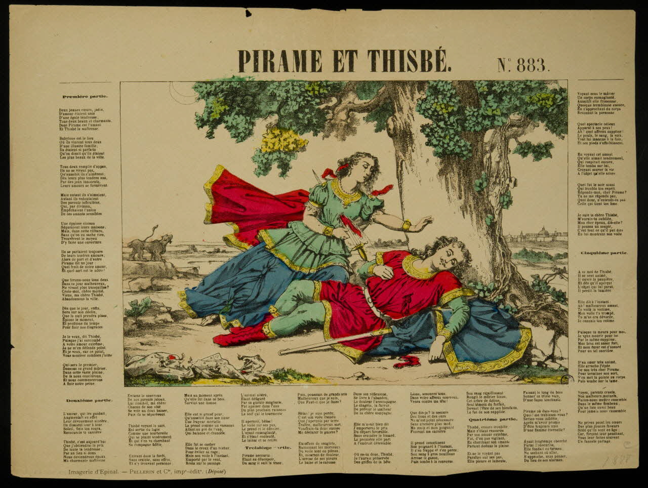 estampe PYRAME ET THISBE. 1950.39.2371 Photo