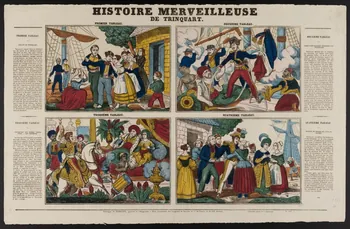 Adrien N. Dembour à compartiments (2x2) HISTOIRE MERVEILLEUSE  DE TRINQUART. Metz 1835-1840 1950.39.2380 Photo