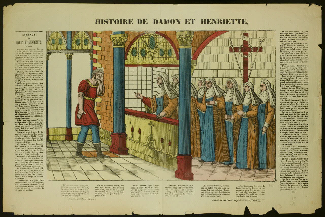 imagerie ancienne HISTOIRE DE DAMON ET HENRIETTE. 1950.39.2392 Photo