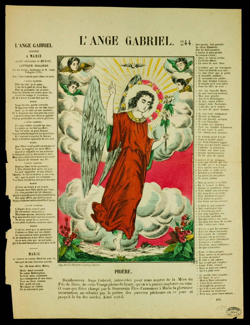 estampe L'ANGE GABRIEL. 1950.39.24 Photo