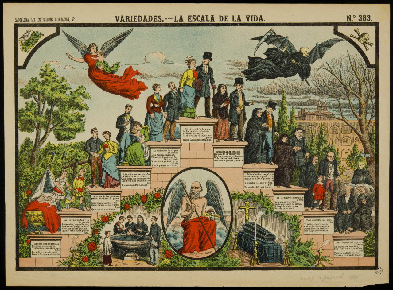 estampe VARIEDADES. - LA ESCALA DE LA VIDA. 1950.39.2414 Photo