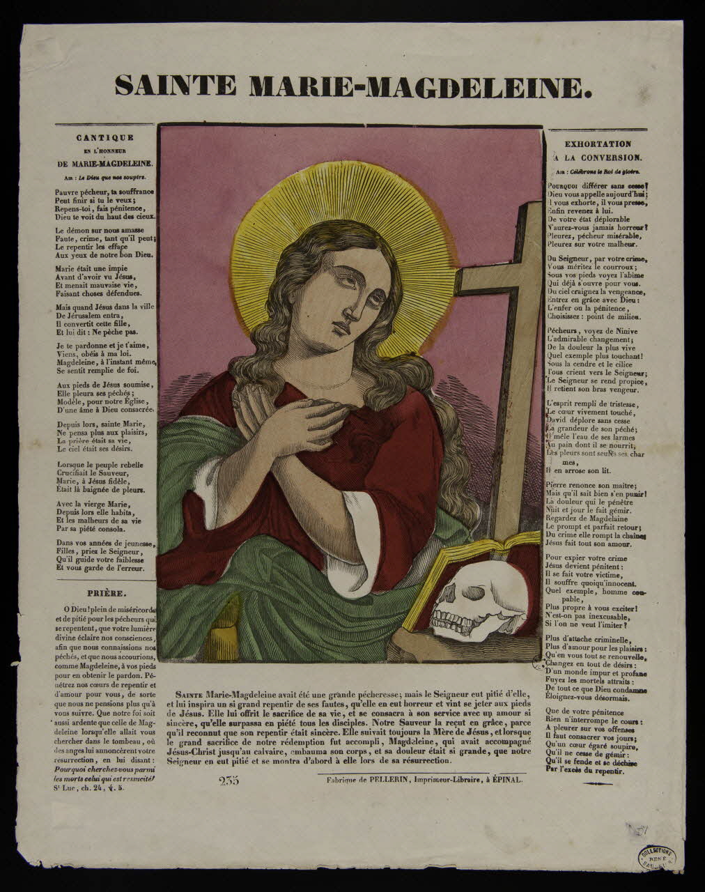 estampe SAINTE MARIE-MAGDELEINE. 1950.39.245 Photo