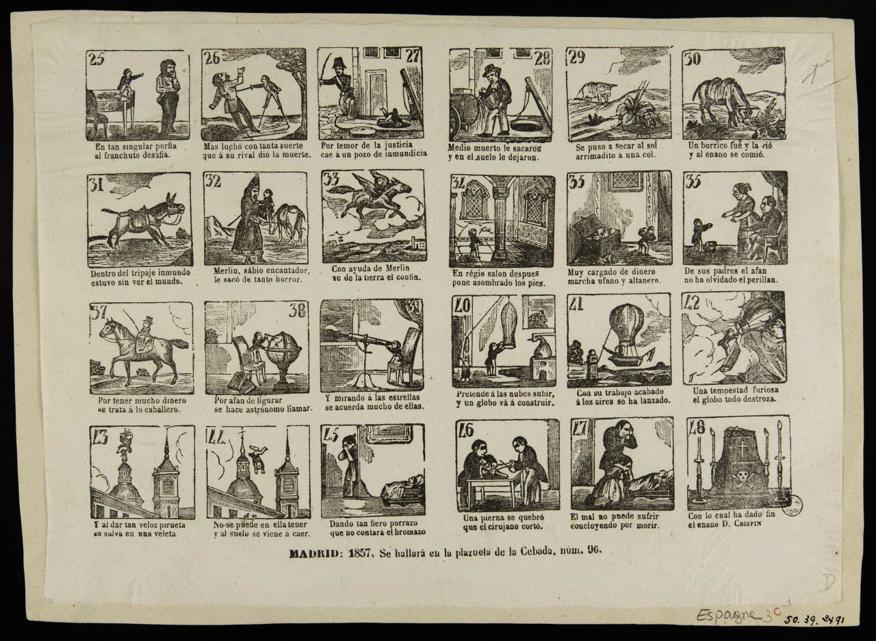 estampe MADRID : 1857. 1950.39.2491 Photo