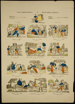 estampe Nouvel alphabet militaire. 1950.39.2502 Photo
