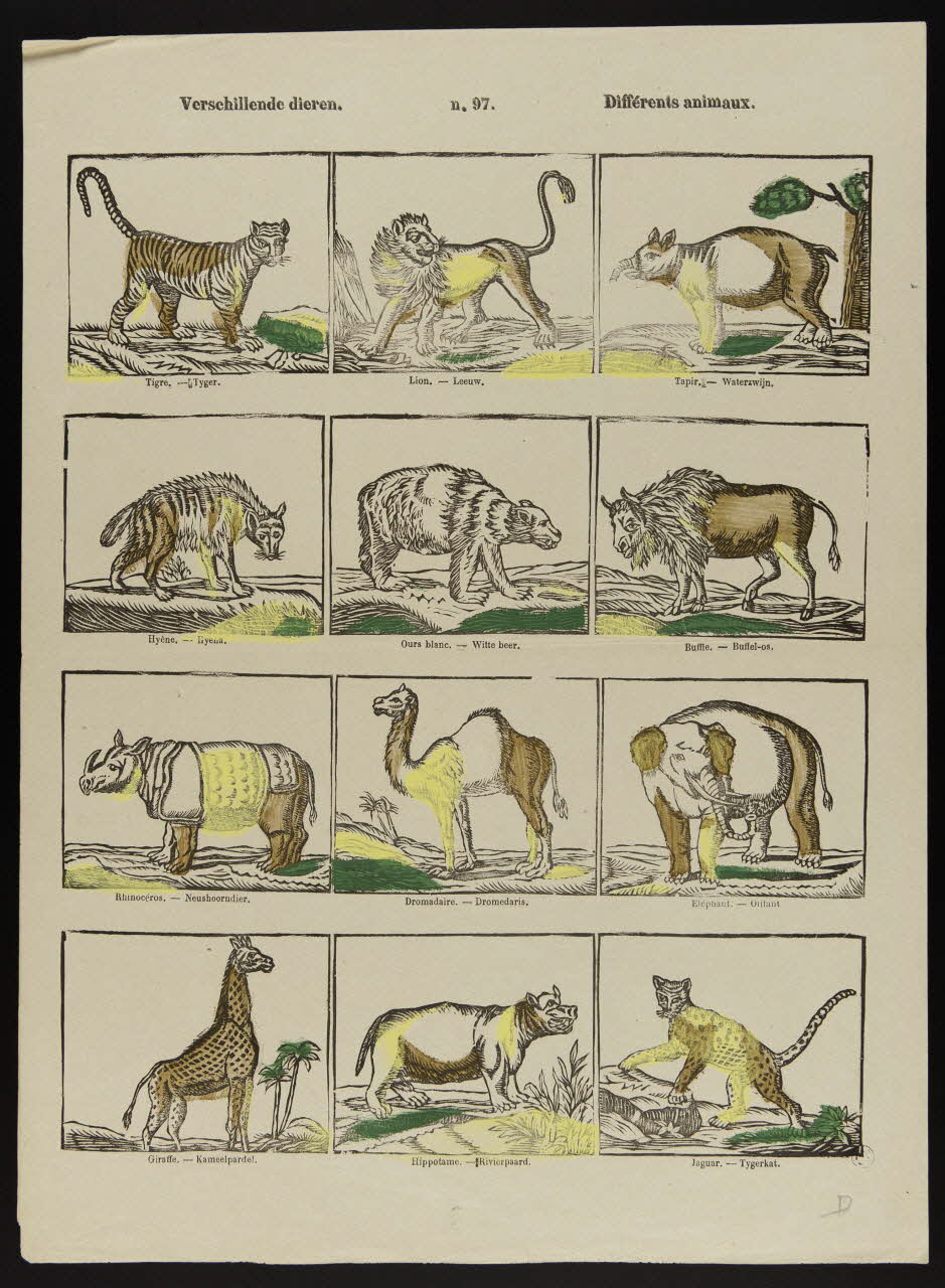 estampe Différents animaux. 1950.39.2515 Photo