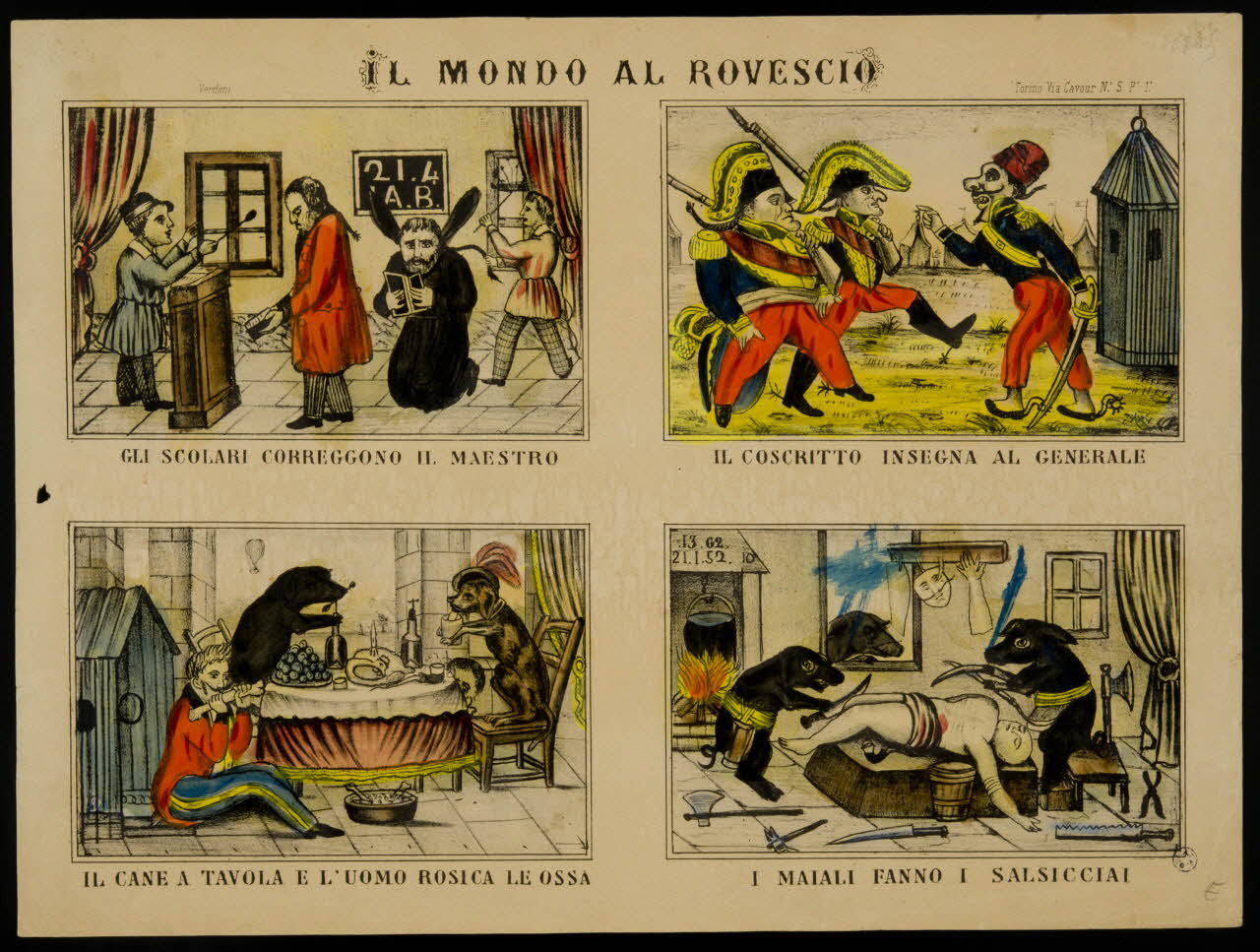 estampe IL MONDO AL ROVESCIO 1950.39.2534 Photo