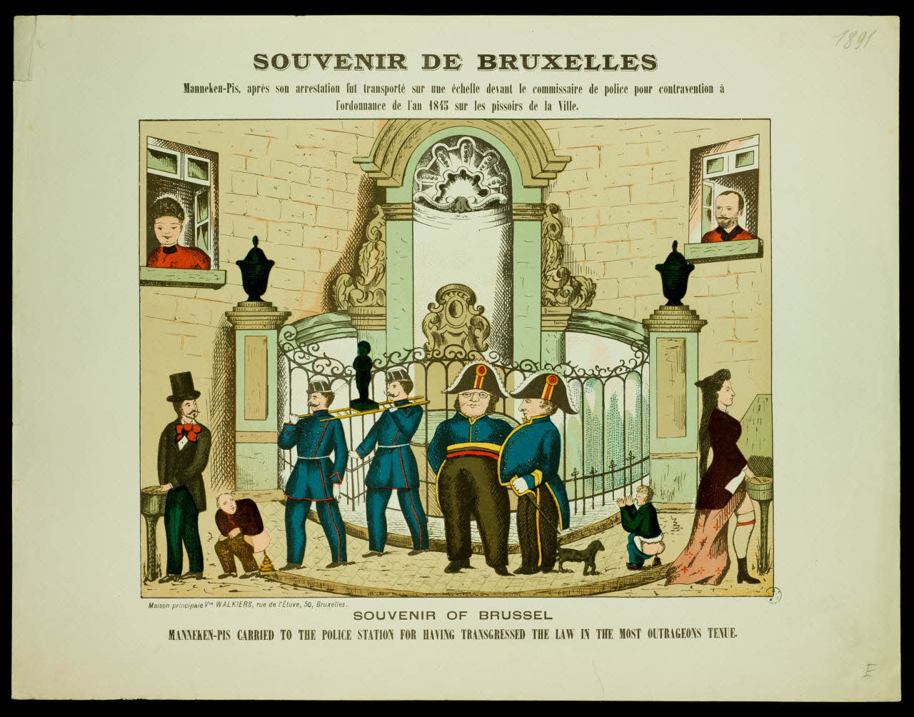 estampe SOUVENIR DE BRUXELLES 1950.39.2538 Photo