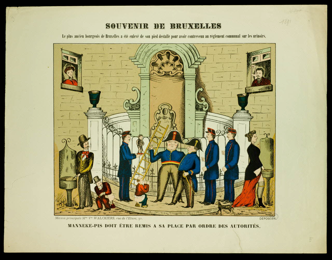 estampe SOUVENIR DE BRUXELLES 1950.39.2539 Photo