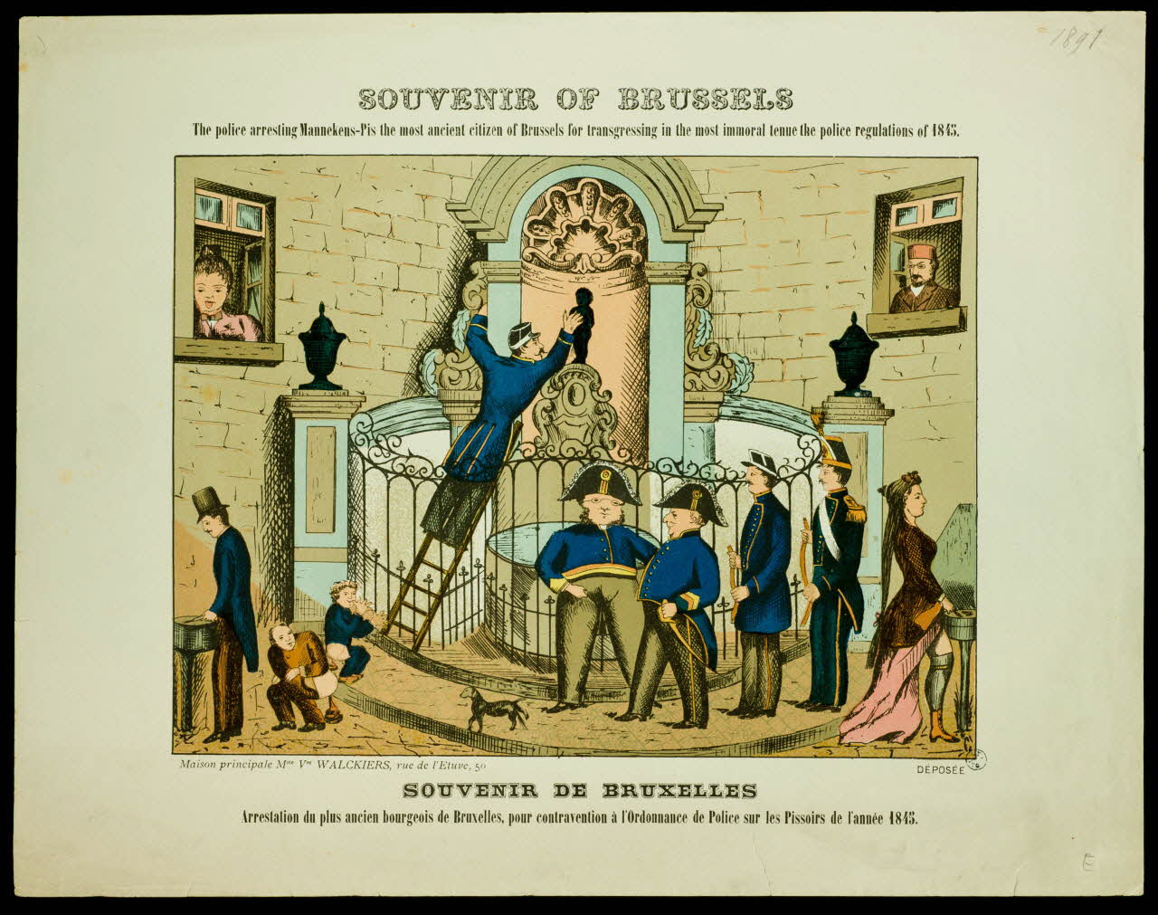 estampe SOUVENIR OF BRUSSELS 1950.39.2540 Photo