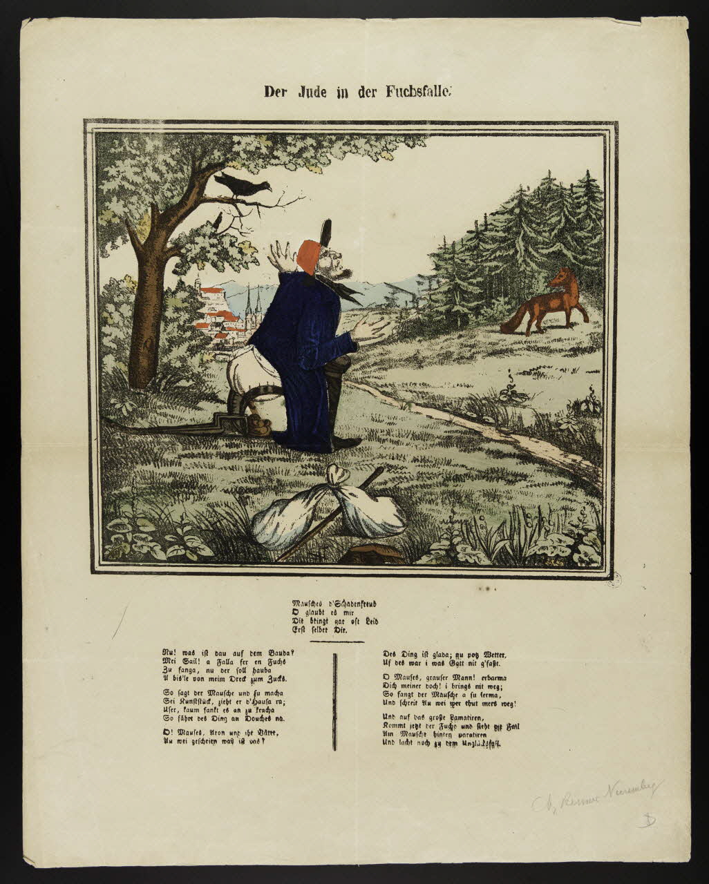 estampe Der Jude in der Fuchsfalle. 1950.39.2545 Photo