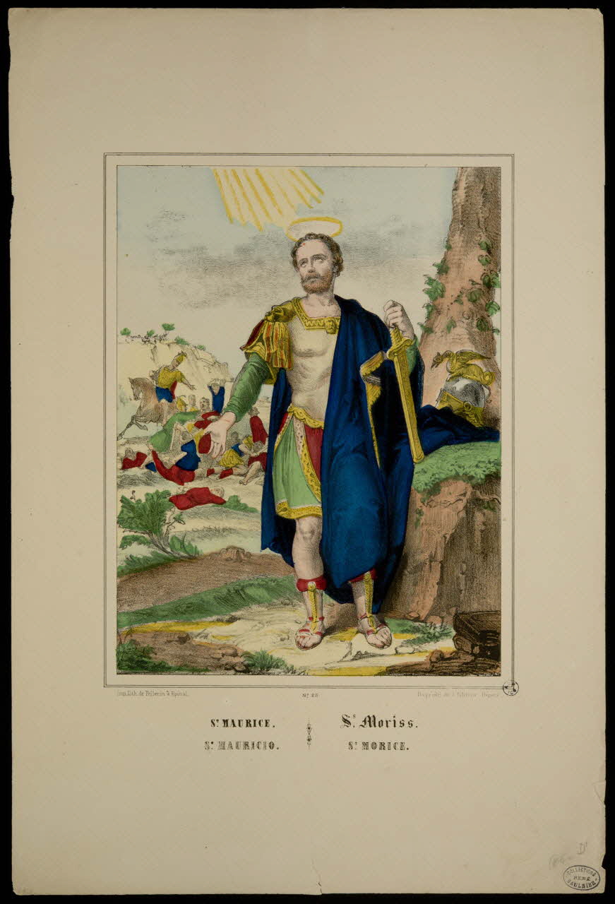 Pellerin estampe ST MAURICE. Lorraine, France 1860 1950.39.255 Photo