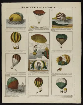 estampe LES ACCIDENTS DE L'AEROSTAT. 1950.39.2586 Photo
