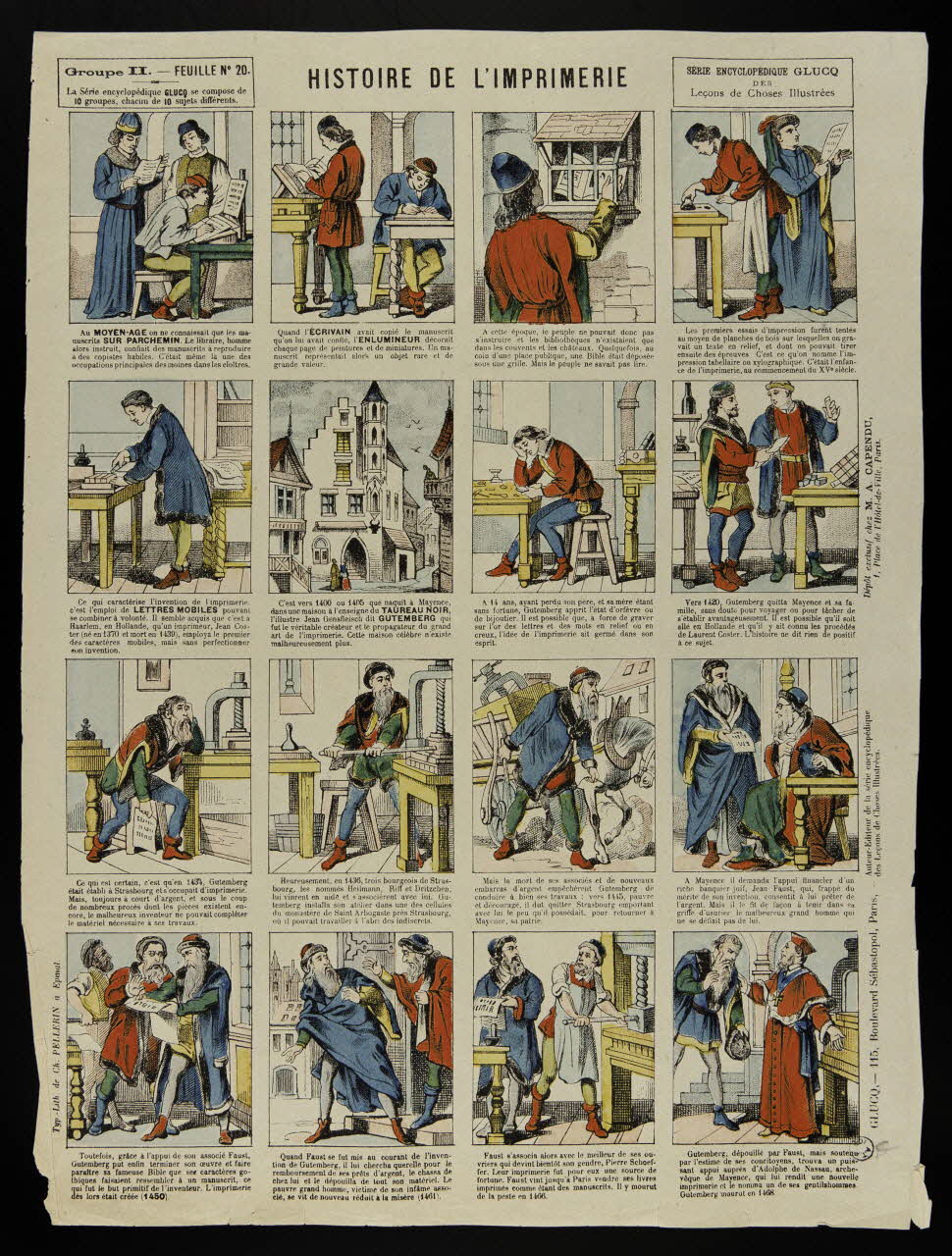 estampe HISTOIRE DE L'IMPRIMERIE 1950.39.2604 Photo