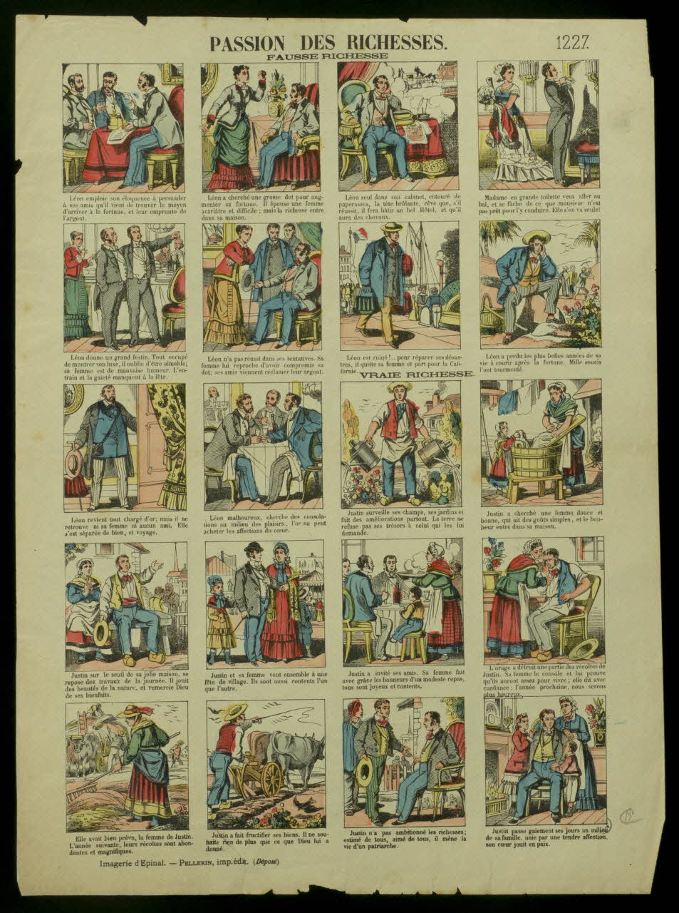 estampe PASSION DES RICHESSES. 1950.39.2607 Photo
