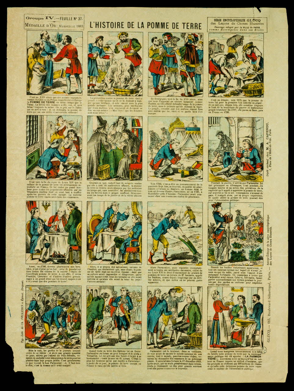 estampe L'HISTOIRE DE LA POMME DE TERRE 1950.39.2614 Photo