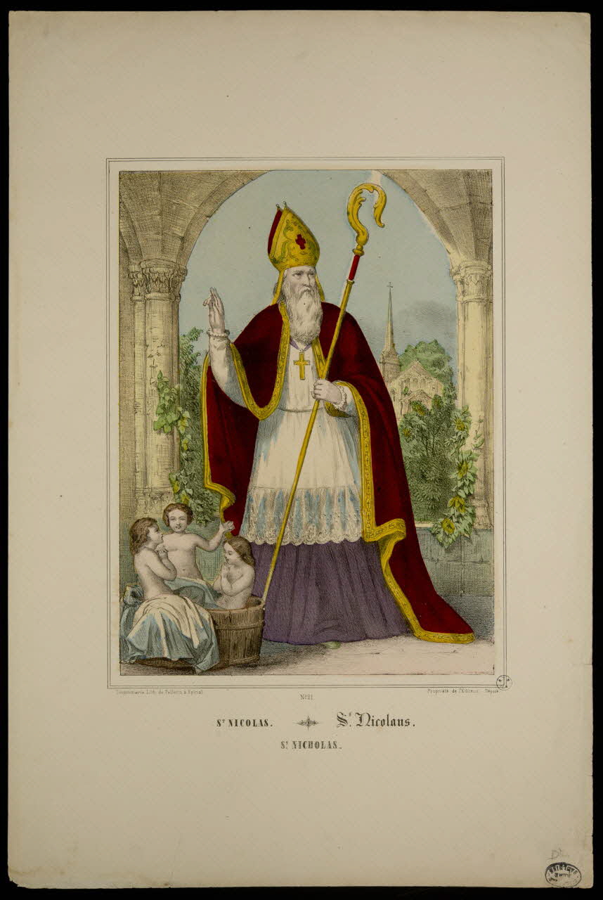 Pellerin estampe ST NICOLAS. Lorraine, France 1860 1950.39.262 Photo