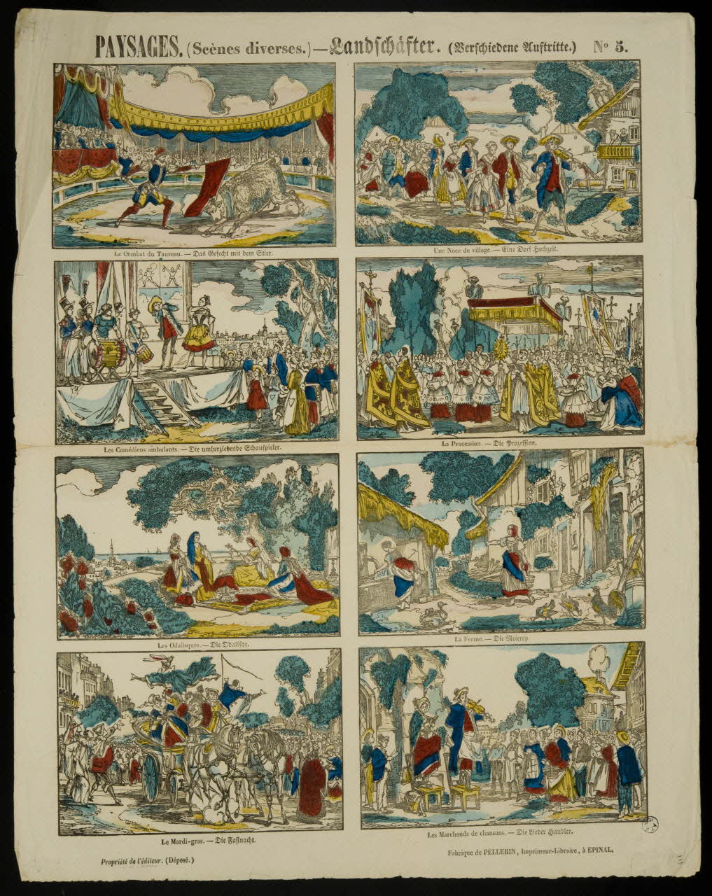 estampe PAYSAGES. (Scènes diverses.) 1950.39.2626 Photo