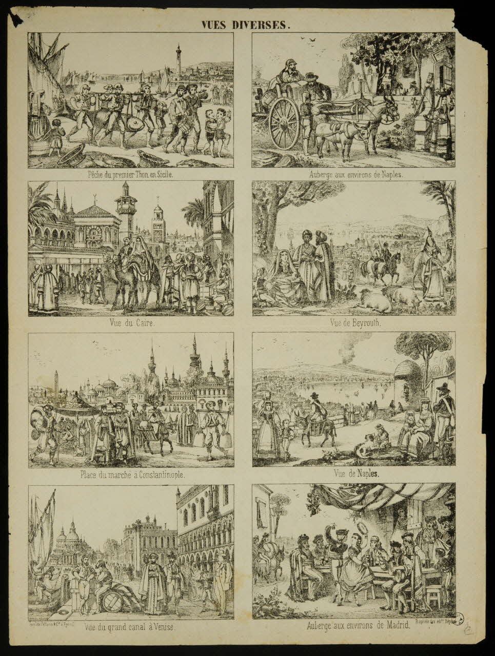estampe VUES DIVERSES. 1950.39.2631 Photo