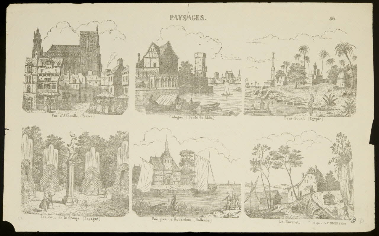 Paulin Didion estampe PAYSAGES. Metz 1869-1879 1950.39.2635 Photo