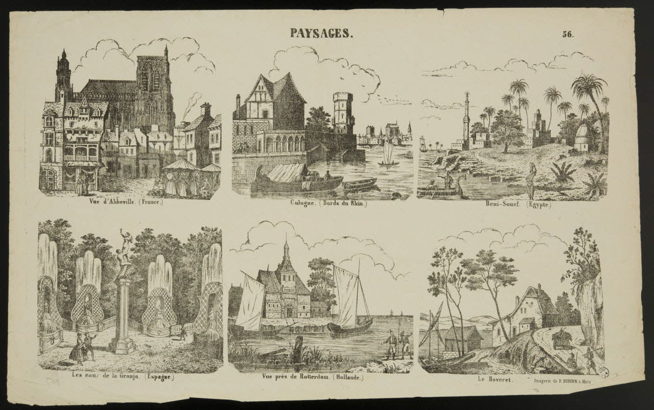 Paulin Didion estampe PAYSAGES. Metz 1869-1879 1950.39.2637 Photo